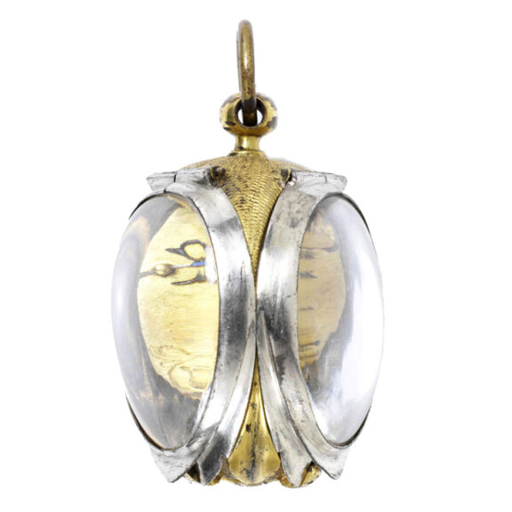 Swiss silver verge watch in form of a tulip bud Circa 1635 Swiss silver verge watch in form of a tulip bud Circa 1635