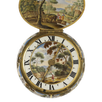 French gold, enamel scene 'Charity Faith & Hope' Circa 1640