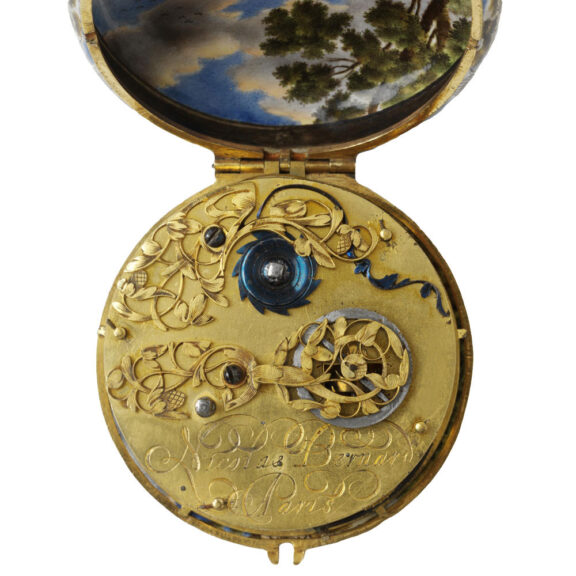 French gold, enamel scene 'Charity Faith & Hope' Circa 1640 French gold, enamel scene 'Charity Faith & Hope' Circa 1640