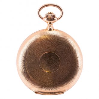 Swiss rose gold hunting cased lever pocket watch Circa 1905