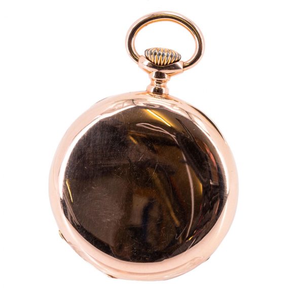 Swiss 18K rose gold open face lever pocket watch Circa 1885 Swiss 18K rose gold open face lever pocket watch Circa 1885