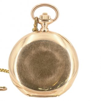 Swiss 14 carat rose gold hunting cased lever watch Circa 1910