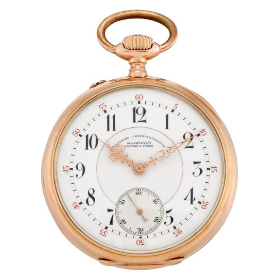 German 14K rose gold open faced lever watch Circa 1900- 1 German 14K rose gold open faced lever watch Circa 1900