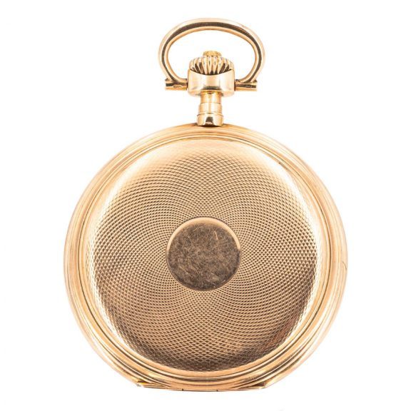 Swiss 14 carat rose gold hunting cased lever watch Circa 1914 Swiss 14 carat rose gold hunting cased lever watch Circa 1914