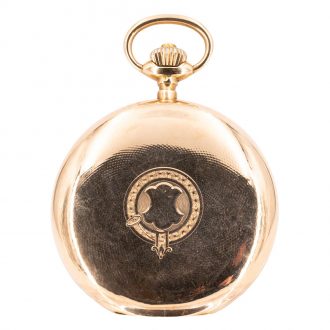 Swiss 14 carat rose gold hunting cased lever watch Circa 1915