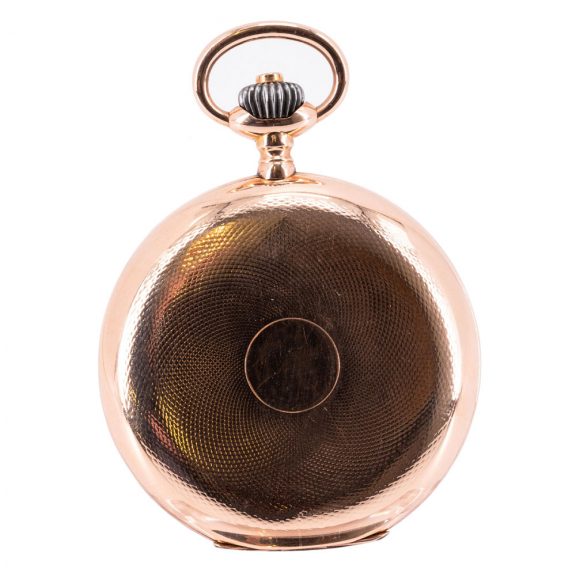 Swiss rose gold hunting cased lever pocket watch Circa 1905 Swiss rose gold hunting cased lever pocket watch Circa 1905