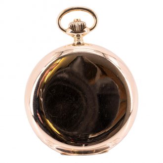 Swiss rose gold hunting cased lever pocket watch Circa 1925