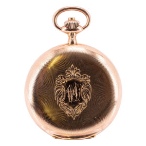 Swiss rose gold hunting cased lever pocket watch Circa 1912