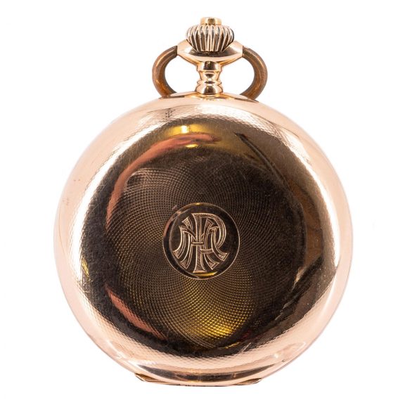 Swiss rose gold hunting cased lever pocket watch Circa 1915