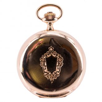 Swiss 14 carat rose gold hunting cased lever watch Circa 1905