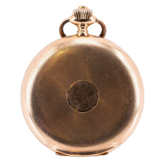 Swiss 14 carat rose gold hunting cased lever watch Circa 1915 Swiss 14 carat rose gold hunting cased lever watch Circa 1915