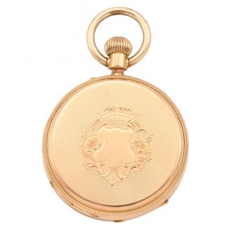 Very fine Swiss 18K rose gold lever pocket watch Circa 1885