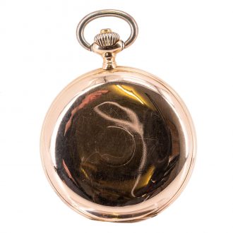 Swiss rose gold hunting cased lever pocket watch Circa 1916