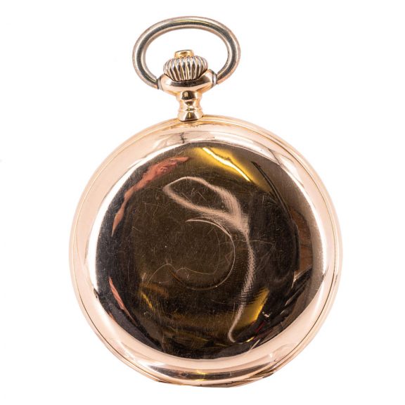 Swiss rose gold hunting cased lever pocket watch Circa 1916 Swiss rose gold hunting cased lever pocket watch Circa 1916