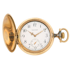 Large American 14K rose gold hunting cased lever Circa 1890