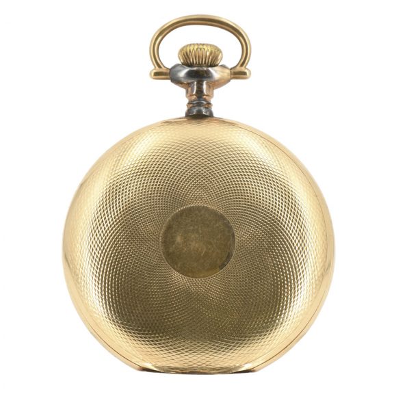 Large American 14K rose gold hunting cased lever Circa 1890 Large American 14K rose gold hunting cased lever Circa 1890