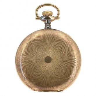 Large American 14K rose gold hunting cased lever Circa 1890