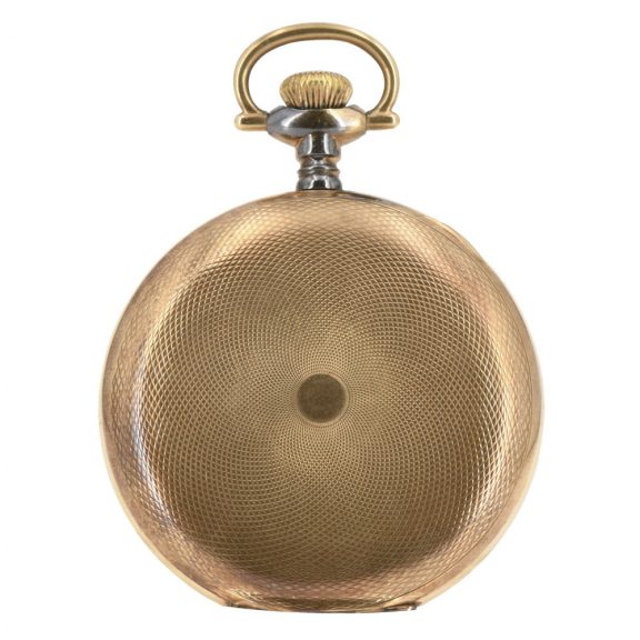 Large American 14K rose gold hunting cased lever Circa 1890 Large American 14K rose gold hunting cased lever Circa 1890