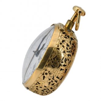 English 18K gold quarter repeating pocket watch Circa 1750