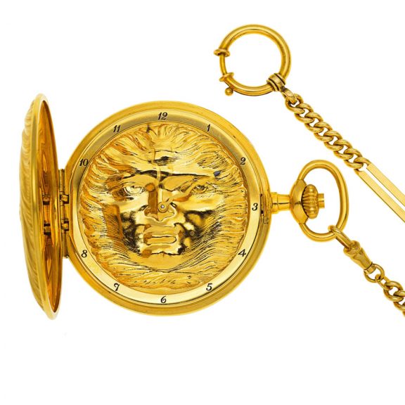 Rare Swiss 18 carat gold limited edition precision lever Circa 1980