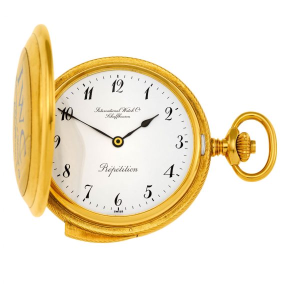 Swiss 18 carat gold five minute repeating lever watch Circa 1970