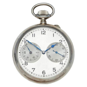 German stainless steel 35h power reserve deck watch Circa 1940