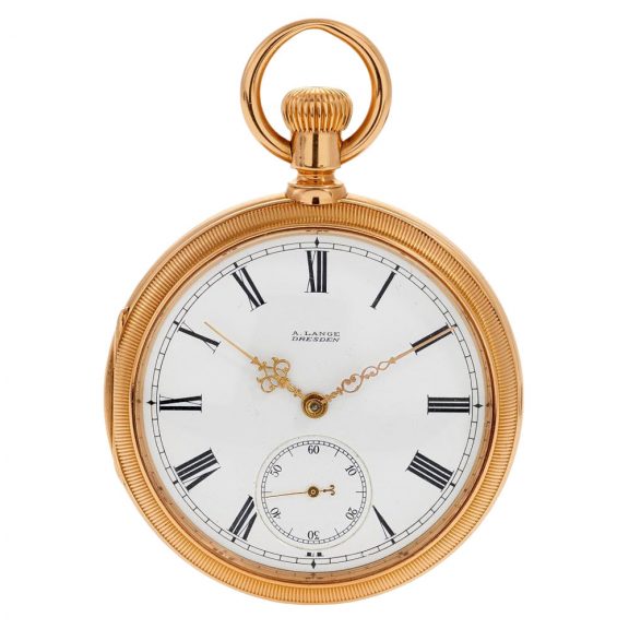 Early German 18K rose gold open faced lever watch Circa 1870