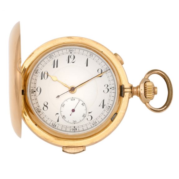 Swiss rose gold minute repeating chronograph Circa 1910