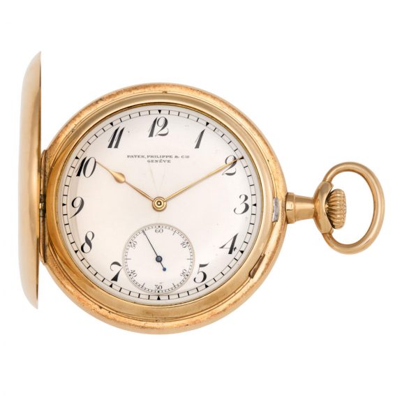 Swiss 18 carat rose gold hunting cased lever watch Circa 1911 Swiss 18 carat rose gold hunting cased lever watch Circa 1911