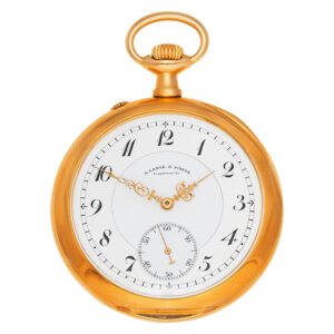 German 18K rose gold open faced lever watch Circa 1900
