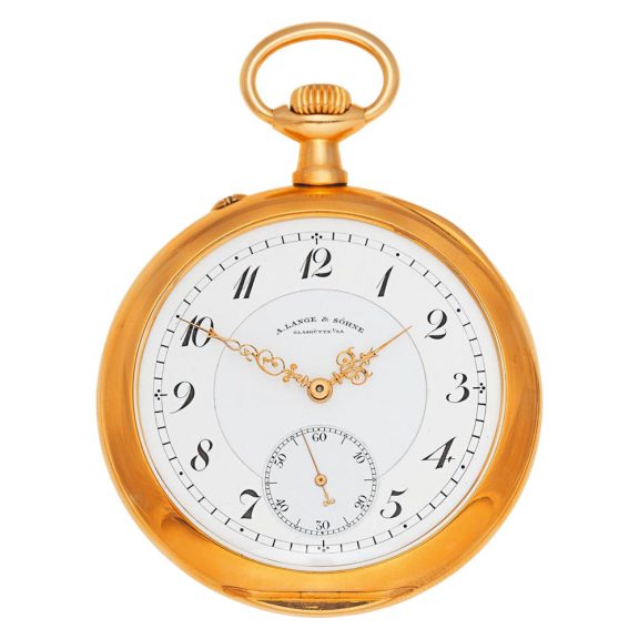 German 18K rose gold open faced lever watch Circa 1900