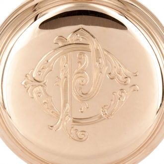 German 18K rose gold hunting cased lever watch Circa 1900