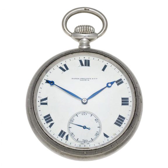 Large Swiss nickel open faced lever pocket watch Circa 1914