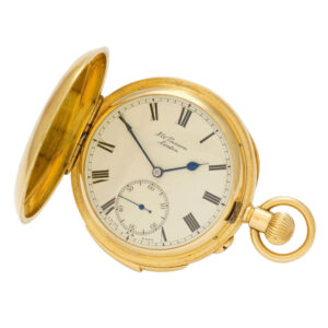 English 18K gold minute repeating lever watch Circa 1895