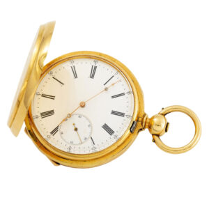 Heavy Swiss 18K gold key wound chronometer Circa 1880