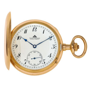 German 18K rose gold hunting cased lever watch Circa 1930