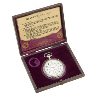 Fine German silver open faced lever precision watch Circa 1920