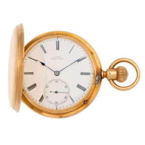 German 18K rose gold hunting cased lever watch Circa 1910