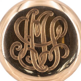 American 14K rose gold hunting cased lever watch Circa 1910