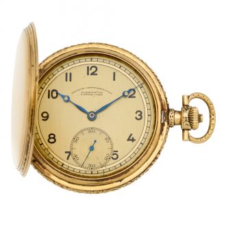 German 18K gold hunting cased lever pocket watch Circa 1937