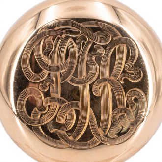 American 14K rose gold hunting cased lever watch Circa 1900