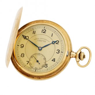 German 18K gold lever gentlemen's pocket watch Circa 1930