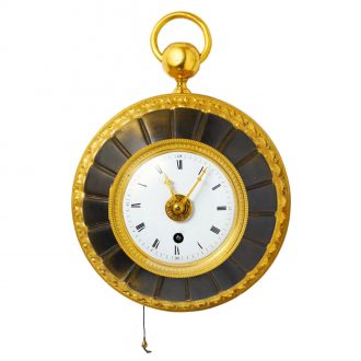 French partially gilded and patinated striking watch Circa 1800
