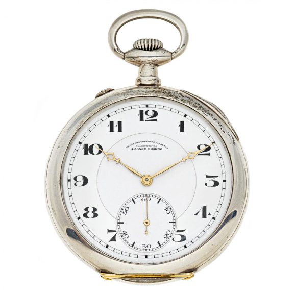 Fine German silver open faced lever pocket watch Circa 1925