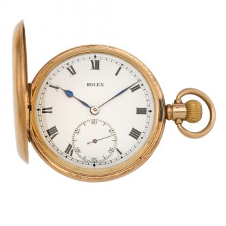 Swiss rose gold hunting cased gentlemen's watch Circa 1930