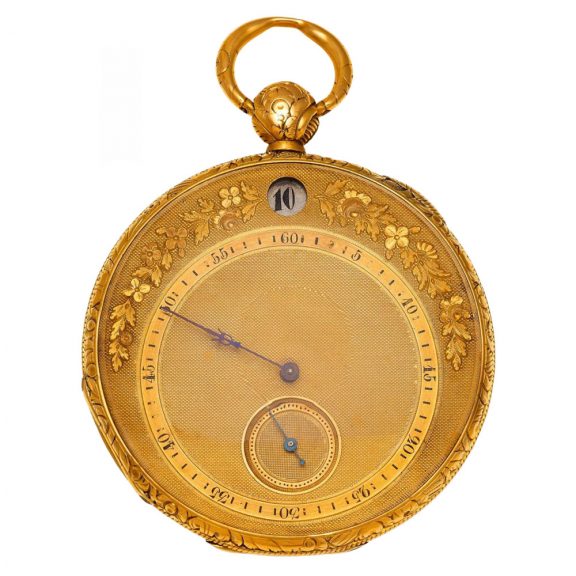 French cylinder watch with digital jumping hours Circa 1840 French cylinder watch with digital jumping hours Circa 1840