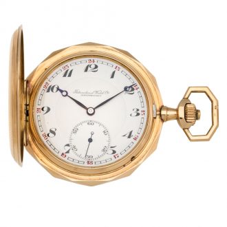 Swiss 14 carat rose gold hunting cased lever watch Circa 1910
