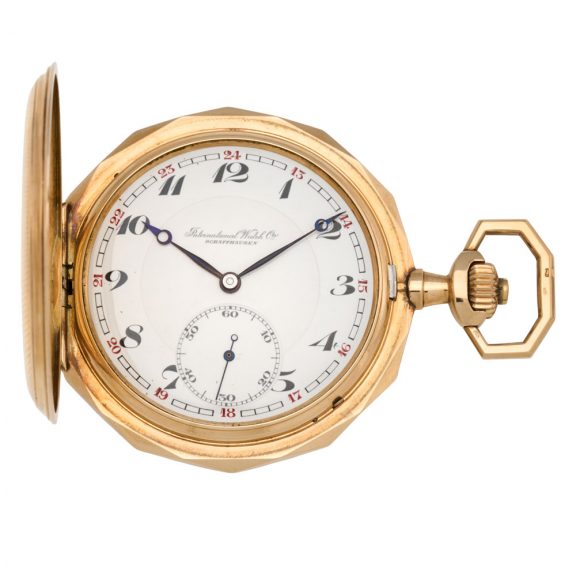 Swiss 14 carat rose gold hunting cased lever watch Circa 1910