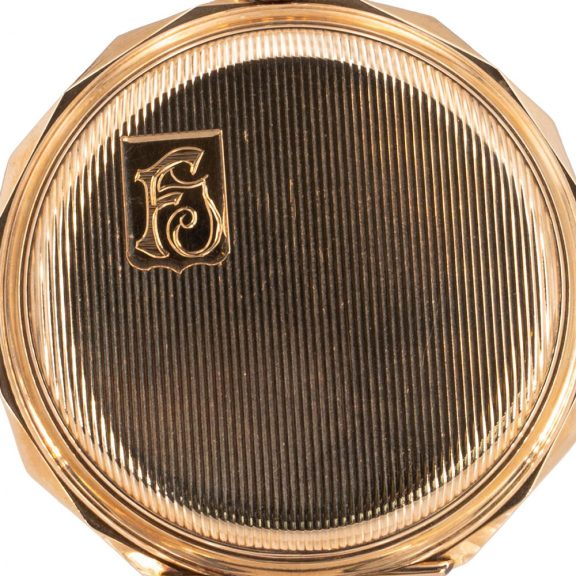 Swiss 14 carat rose gold hunting cased lever watch Circa 1910 Swiss 14 carat rose gold hunting cased lever watch Circa 1910