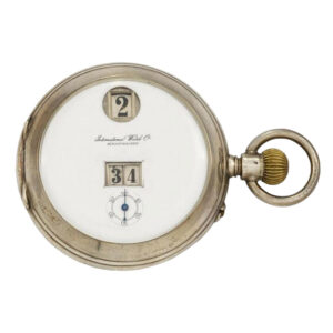 Swiss silver lever with jumping hours and minutes Circa 1888